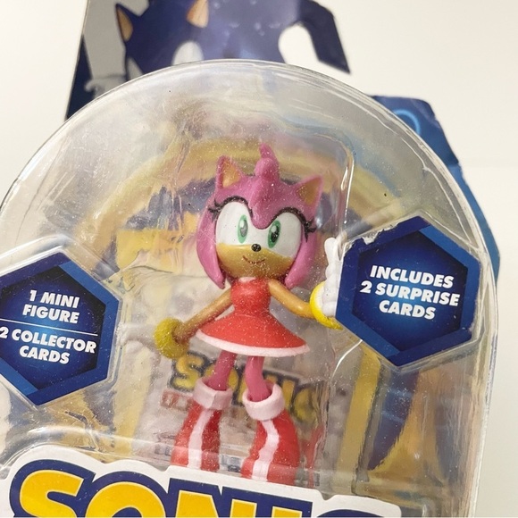 Sonic the Hedgehog Amy Mini Figure and 2 Collector Cards - Picture 7 of 14